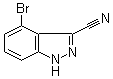 structure of CAS# 1167055-55-1, 4-溴-1H-吲唑-3-甲腈
