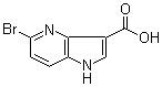 structure of CAS# 1167056-46-3, 5-Bromo-1H-pyrrolo[3,2-b]pyridine-3-carboxylic acid