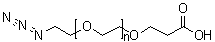 alpha-(2-Azidoethyl)-omega-(2-carboxyethoxy)-poly(oxy-1,2-ethanediyl) molecular structure (CAS 1167575-20-3)