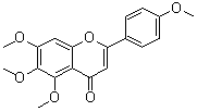 structure of CAS# 1168-42-9, 四-O-甲基野黄芩素