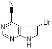 CAS 登录号：1168106-92-0, 5-溴-7H-吡咯并[2,3-d]嘧啶-4-甲腈