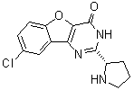structure of CAS# 1169558-38-6, 8-氯-2-(2S)-2-吡咯烷基苯并呋喃并[3,2-d]嘧啶-4(3H)-酮