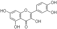 CAS # 117-39-5, Quercetin, 3,3',4',5,7-Pentahydroxyflavone, 2-(3,4-Dihydroxyphenyl)-3,5,7-trihydroxy-4H-chromen-4-one