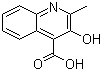 structure of CAS# 117-57-7, 2-甲基-3-羟基喹啉-4-羧酸