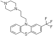 CAS # 117-89-5, Trifluoperazine, 10-[3-(4-Methylpiperazin-1-yl)propyl]-2-trifluoromethyl-10H-phenothiazine