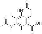 CAS # 117-96-4, Amidotrizoic acid, Diatrizoic acid, 3,5-Bis(acetylamino)-2,4,6-triiodobenzoic acid
