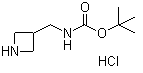 structure of CAS# 1170108-38-9, 3-(叔丁氧羰基氨基甲基)氮杂环丁烷盐酸盐