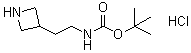 structure of CAS# 1170905-43-7, 2-(3-氮杂环丁基)乙基氨基甲酸叔丁酯盐酸盐