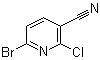 structure of CAS# 1171919-79-1, 6-溴-2-氯-3-吡啶甲腈