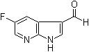 structure of CAS# 1171920-17-4, 5-氟-1H-吡咯并[2,3-b]吡啶-3-甲醛