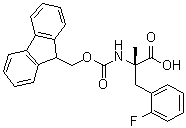 structure of CAS# 1172127-44-4, N-[芴甲氧羰基]-2-氟-alpha-甲基-L-苯丙氨酸