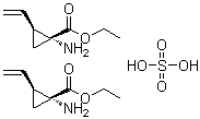 CAS 登录号：1173807-85-6, (1R,2S)-1-氨基-2-乙烯基环丙烷羧酸乙酯半硫酸盐