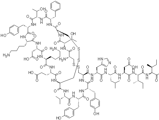 structure of CAS# 117399-93-6, 小鼠内皮素-3