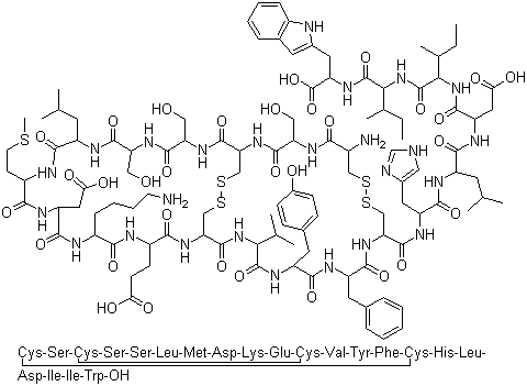 structure of CAS# 117399-94-7, Endothelin 1