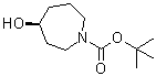 structure of CAS# 1174020-38-2, (4S)-Hexahydro-4-hydroxy-1H-azepine-1-carboxylic acid 1,1-dimethylethyl ester