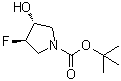 structure of CAS# 1174020-50-8, (3R,4R)-3-氟-4-羟基-1-吡咯烷羧酸叔丁酯