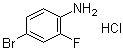 structure of CAS# 1174029-29-8, 4-溴-2-氟苯胺盐酸盐