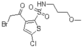 CAS # 1174304-97-2, 3-(2-Bromoacetyl)-5-chloro-N-(3-methoxypropyl)-2-thiophenesulfonamide