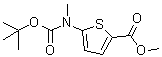 structure of CAS# 1174316-17-6, 5-[[(1,1-二甲基乙氧基)羰基]甲基氨基]-2-噻吩羧酸甲酯
