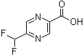 structure of CAS# 1174321-06-2, 5-二氟甲基吡嗪-2-甲酸
