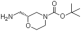 structure of CAS# 1174913-80-4, (R)-2-(氨基甲基)吗啉-4-羧酸叔丁酯