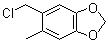 structure of CAS# 117661-72-0, 5-(氯甲基)-6-甲基-1,3-苯并二恶茂