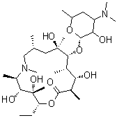structure of CAS# 117693-41-1, 去克拉定糖阿奇霉素