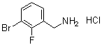 CAS # 1177559-63-5, 3-Bromo-2-fluorobenzylamine hydrochloride, [(3-Bromo-2-fluorophenyl)methyl]amine hydrochloride