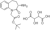 CAS 登录号：117770-66-8, 3S-氨基-2,3,4,5-四氢-1H-[1]-苯并氮杂卓-2-酮-1-乙酸叔丁酯酒石酸盐