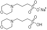 structure of CAS# 117961-20-3, 3-(N-Morpholino)propanesulfonic acid hemisodium salt
