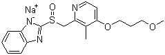 structure of CAS# 117976-90-6, 雷贝拉唑钠