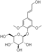 structure of CAS# 118-34-3, 紫丁香苷