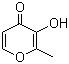 CAS # 118-71-8, 3-Hydroxy-2-methyl-4-pyrone, Maltol, 3-Hydroxy-2-methyl-4H-pyran-4-one