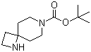 structure of CAS# 1180112-41-7, 1,7-二氮杂螺[3.5]壬烷-7-甲酸叔丁酯