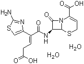 structure of CAS# 118081-34-8, Ceftibuten dihydrate
