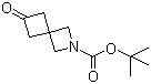 structure of CAS# 1181816-12-5, 6-氧代-2-氮杂螺[3.3]庚烷-2-羧酸叔丁酯