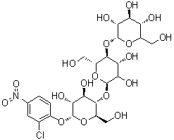 structure of CAS# 118291-90-0, 2-氯-4-硝基苯基 alpha-麦芽三糖苷
