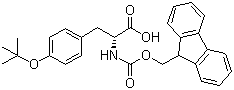 structure of CAS# 118488-18-9, Fmoc-O-tert-butyl-D-tyrosine