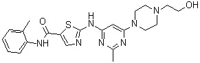 CAS # 1184919-23-0, 2-[[6-[4-(2-Hydroxyethyl)-1-piperazinyl]-2-methyl-4-pyrimidinyl]amino]-N-(2-methylphenyl)-5-thiazolecarboxamide