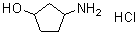 structure of CAS# 1184919-69-4, 3-Aminocyclopentanol hydrochloride