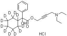 CAS # 1185151-95-4, 4-Diethylaminobut-2-ynyl 2-hydroxy-2-phenyl-2-(1,2,2,3,3,4,4,5,5,6,6-undecadeuteriocyclohexyl)acetate hydrochloride