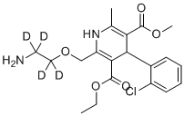 structure of CAS# 1185246-14-3, 氨氯地平-d4