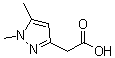 structure of CAS# 1185292-77-6, 1,5-二甲基-1H-吡唑-3-乙酸