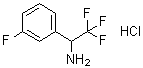 structure of CAS# 1185302-13-9, 3-Fluoro-alpha-(trifluoromethyl)benzenemethanamine hydrochloride
