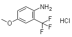 structure of CAS# 1185304-48-6, 4-甲氧基-2-(三氟甲基)苯胺盐酸盐