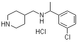 CAS # 1185309-93-6, N-[1-(3-Chlorophenyl)ethyl]-4-piperidinemethanamine hydrochloride