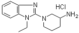 structure of CAS# 1185310-01-3, 1-(1-乙基-1H-苯并咪唑-2-基)-3-哌啶胺盐酸盐
