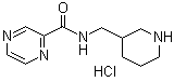 structure of CAS# 1185311-94-7, N-(3-哌啶基甲基)-2-吡嗪甲酰胺盐酸盐