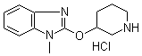 CAS # 1185313-72-7, 1-Methyl-2-(3-piperidinyloxy)-1H-benzimidazole hydrochloride