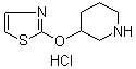 CAS # 1185315-02-9, 3-(2-Thiazolyloxy)piperidine hydrochloride